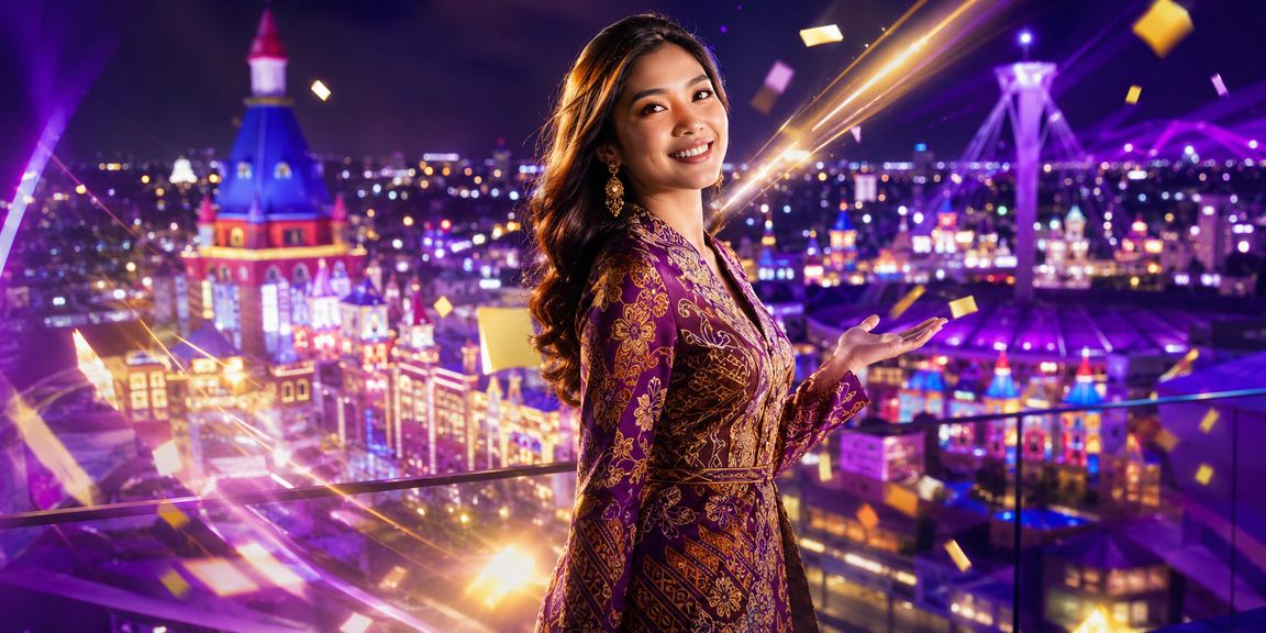 Platform hiburan dalam talian bergaya batik Malaysia dengan suasana tempatan
