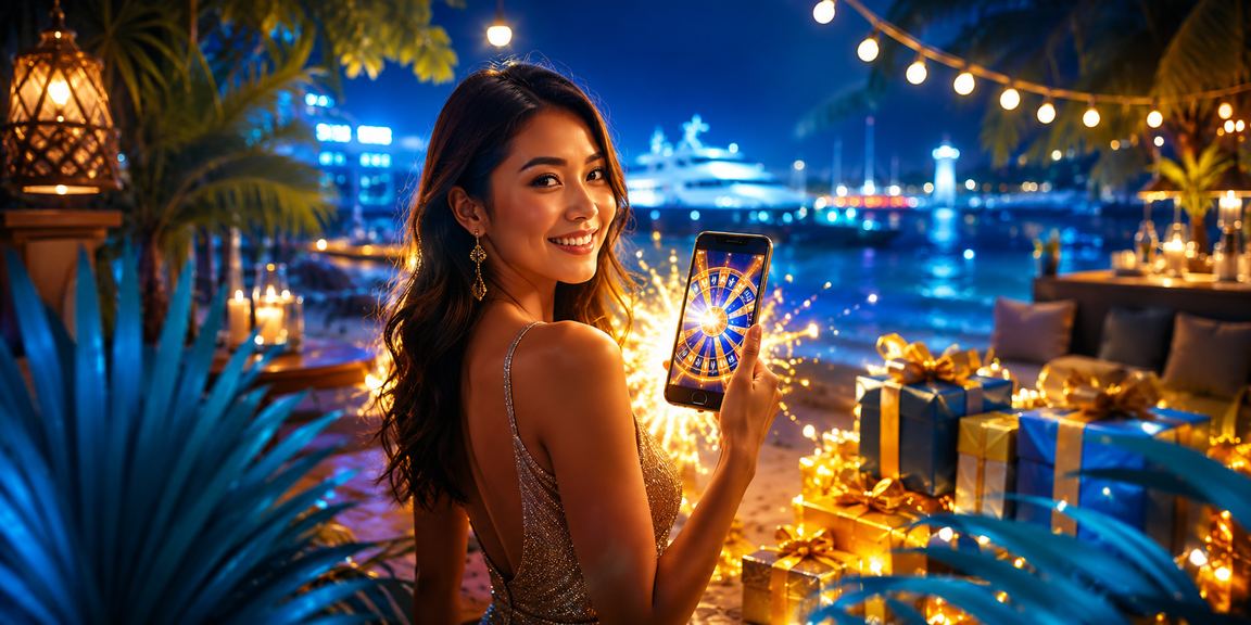 Permainan roulette bergaya Melayu Malaysia dalam suasana yang menarik